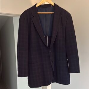 Kenneth Cole Blue Sport Coat with Notched Lapels